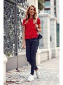 Pantaloni din denim cu talie elastica, negri 0610 - Magazin online - Boutique